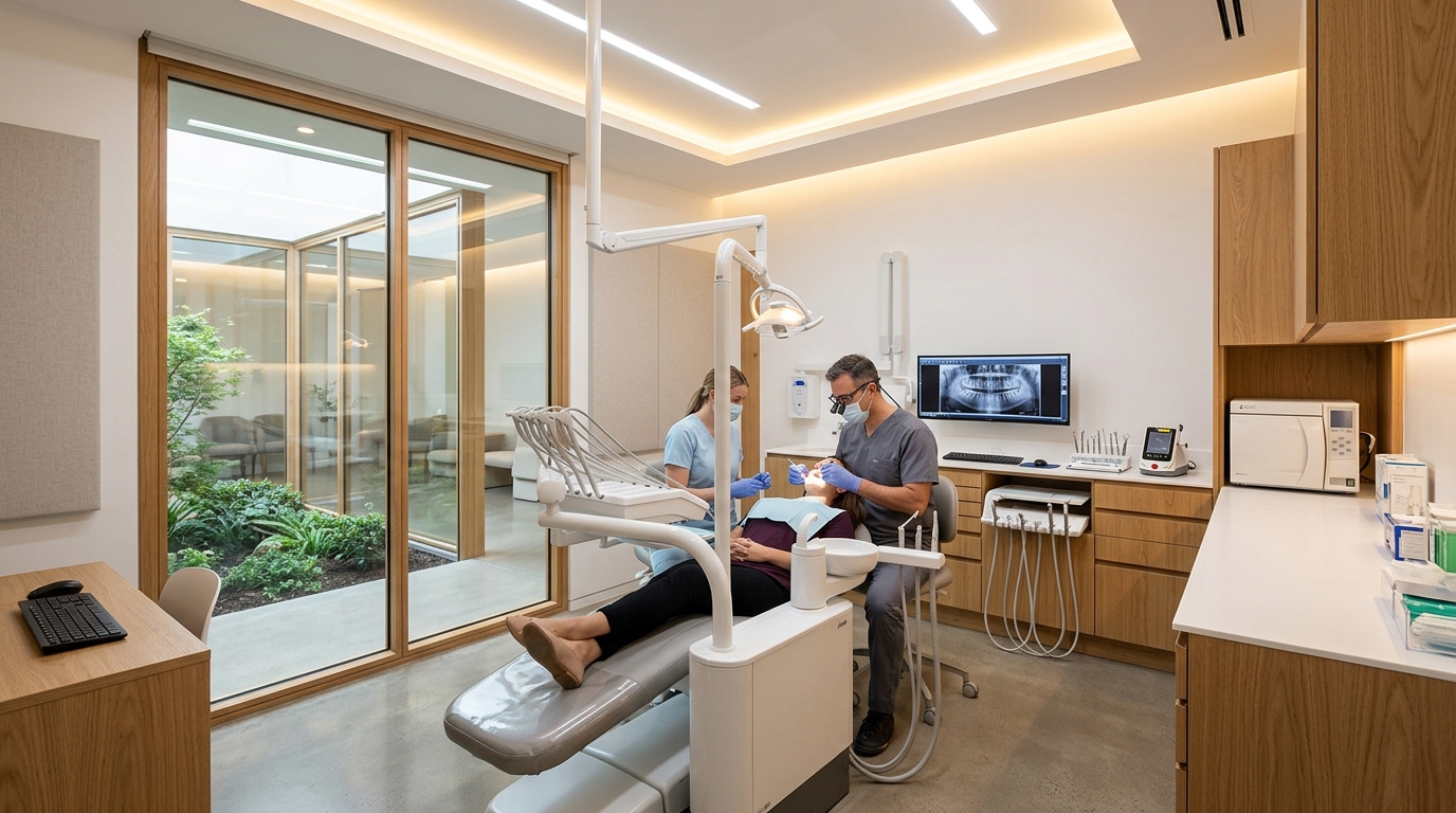 Instalações modernas da Brilhati Odontologia